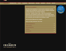 Tablet Screenshot of hotel-friedheim.ch